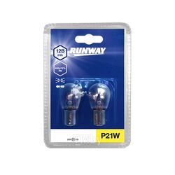 Лампа накаливания P21W 12В 21Вт RUNWAY RW-P21W