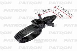 Клипса пластмассовая Mazda применяемость: электропроводка PATRON P37-0361
