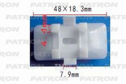 Клипса пластмассовая MERCEDES применяемость: молдинг PATRON P37-0928