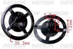 Клипса пластмассовая Nissan применяемость: кузов - уплотнители PATRON P37-1479