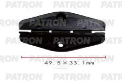 Клипса пластмассовая Chevrolet, GM применяемость: стёкла, зажимы PATRON P37-1863