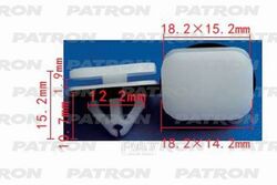 Клипса пластмассовая Ford применяемость: стёкла PATRON P37-1203