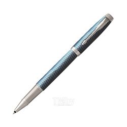 Ручка роллер "IM Premium Blue Grey CT" 0,5 мм, метал., подарочн. упак., синий/серый, стерж. черный Parker 2143648