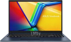 Ноутбук ASUS Vivobook 15/ X1504VA-BQ283/ i5-1335U/ 15.6 FHD IPS/ Iris Xe/ 16GB/ 512GB/ DOS/ noODD/ Blue