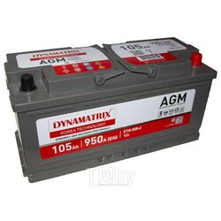 AGM аккумулятор 12V 105Ah 950A ETN 0(R+) B13 394x175x190 29,4kg