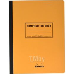 Книга для записей B5 190*250, 80л., лин "Rhodia Classic" склейка сбоку, обл. карт., оранжевый Clairefontaine 119248C