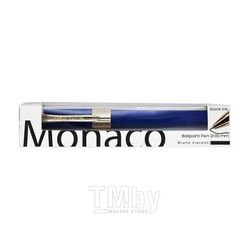 Ручка "MONACO" шариковая с дополн. стержнем, в футляре, 0,5мм,синяя,синий корпус Bruno Visconti 20-0125/08-02