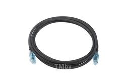 Патч-корд Hyperline PC-LPM-UTP-RJ45-RJ45-C6-3M-LSZH-BK PC-LPM-UTP-RJ45-RJ45-C6-3M U/UTP не экранированный RJ-45 вил.-вилка RJ-45 кат.6 3м черный LSZH 24AWG