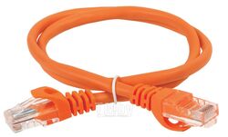 Коммутационный шнур (патч-корд), кат.5Е UTP, 1,5м, оранжевый IEK PC07-C5EU-1M5