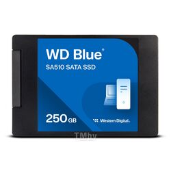 SSD накопитель Western Digital 2.5" 2TB WD Blue Client SSD WDS200T3B0A SATA 6Gb/s, 560/530, IOPS 95/84K, MTBF 1,75M, 3D NAND TLC, 500TBW, Retail (856315)