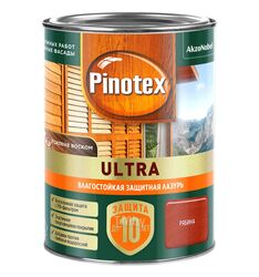 Лазурь влагостойкая Pinotex Ultra Рябина 0,9л