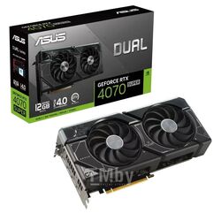 Видеокарта GeForce RTX 4070 Super, 12Gb GDDR6X 192bit, Asus DUAL-RTX4070S-12G, RTL