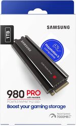 Диск SSD 1Tb Samsung 980 Pro с радиатором MZ-V8P1T0CW, (7000/5000), NVMe M.2