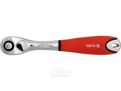Трещотка изогнутая пластиковая ручка 1/2" T72 L255мм Yato YT-0735