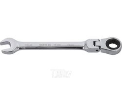 Ключ рожково-накидной с трещоткой шарнирный 13мм CrV Yato YT-1679