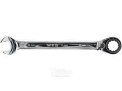 Ключ рожково-накидной с трещоткой с переключением 22мм CrV Yato YT-1665