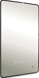 Зеркало "Incanto" 600х1000 (черный декор, бесконтактный сенсор, гор./верт.) Silver Mirrors LED-00002538