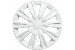 Колпак колесный 2 шт, 15 дюймов, Торнадо, белый, карбон, для защиты колесных штампованных дисков AIRLINE AWCC-15-08