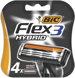 Набор сменных кассет Bic Флекс 3 Гибрид (4шт)