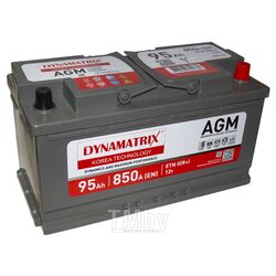 AGM аккумулятор 12V 95Ah 850A ETN 0(R+) B13 353x175x190 26,5kg