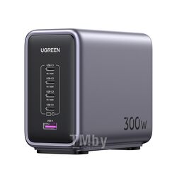 Сетевое зарядное устройство UGREEN CD333-90903B Nexode 300W 1*USB-A+4*USB-C GaN EU Black