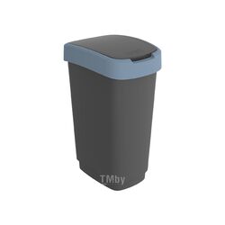Контейнер для мусора 10 l TWIST черный/синий Rotho 1754306161