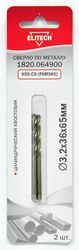 Сверло по металлу HSS-Co 3.2x65 мм (2 шт) (1820.064900) ELITECH 188229