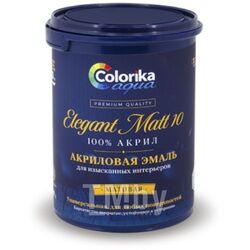 Эмаль акриловая Colorika Aqua ElegantMatt 10 База А 0,9 л матовая