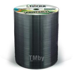 Оптический диск DVD-R 4.7Gb 16x Printable (полная заливка) в плёнке по 100 шт Mirex UL130088A1T