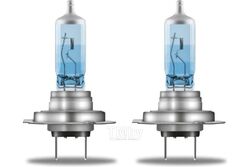 Комплект галогенных ламп 2шт H7 12V 55W PX26D COOL BLUE INTENSE (next generation) (На 100% больше света на дороге, цветовая температура 5000K) OSRAM 64210CBN-HCB