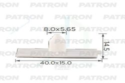 Клипса пластмассовая HONDA применяемость: верхний фиксатор ветрового стекла PATRON P37-2360