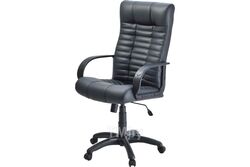 Кресло Атлант кресло PL-1 (Ткань, Крафт, 02-2(черный), ТГ, PL 680, PL-1, ролик ст.) Фабрикант