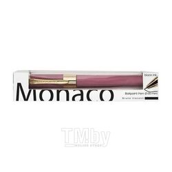 Ручка "MONACO" шариковая с дополн. стержнем, в футляре, 0,5мм,синяя,розовый корпус Bruno Visconti 20-0125/18-02