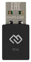 Сетевой адаптер WiFi + Bluetooth Digma DWA-BT5-AC600C AC600 USB 2.0 (ант.внутр.) 1 ант.