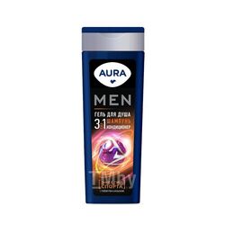 Гель для душа AURA Men 3в1 Энергия Спорта 380мл