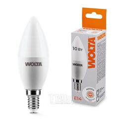 Лампа светодиодная WOLTA C37 10Вт Е14 4000К 25SC10E14