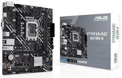 Материнская плата Asus Prime H610M-K, LGA1700, (VGA, HDMI), 2xDDR V, mATX