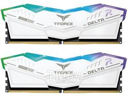 Оперативная память 32Gb Team T-Force Delta RGB White FF4D532G6000HC30DC01, DDR V, PC-48000, 6000MHz, kit 2x16Gb