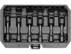 Ключи разрезные с шарниром 3/8 12, 14, 16, 17, 18, 19 мм. 40Cr/CrV, HRC 43-47 (набор 6шт) Yato YT-01440