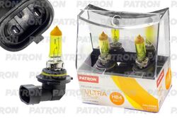 Комплект галогенных ламп коробка 2шт HB4 12V 51W 2800K P22d Fog Ultra Stream (желтый свет, отличная видимость в любую погоду) PATRON PLHB4-12/51-WSB2