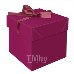 Коробка подарочная складная "Persian Red", (15*15*15см), с лентой Meshu MS_54178