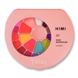 Краски акварельные, набор, 24 цв., розовый футляр HIMI YC.GY.GF.001