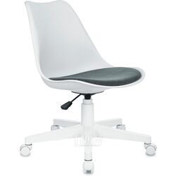 Кресло для персонала CH-W333 ткань, белый/серый, крестов. пластик, корпус белый Бюрократ 1909756