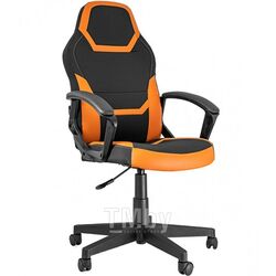 Кресло игровое Kingstyle Zombie KE-10 черный/оранжевый текстиль/эко.кожа крестовина пластик