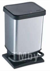 Контейнер для мусора 20 l PASO серебристый Rotho 1754011005