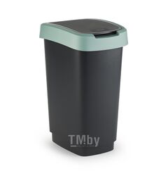 Контейнер для мусора 25 l TWIST зеленый/черный Rotho 1754405092