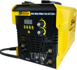 Сварочный полуавтомат SUPER PROWELL MIG/MAG/MMA/TIG lift 200А-5 кг с газом съемный рукав