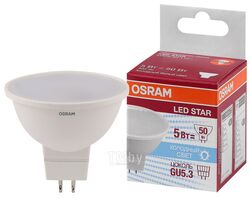Лампа светодиодная MR16 5Вт GU5.3 4000К 4058075480490 LED OSRAM