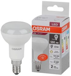 Лампа светодиодная R50 7Вт Е14 3000К 4058075581661 LED VALUE OSRAM