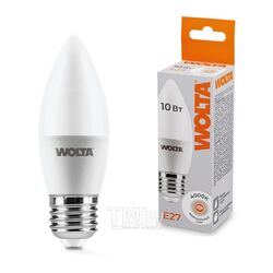 Лампа светодиодная WOLTA C37 10Вт Е27 4000К 25SC10E27